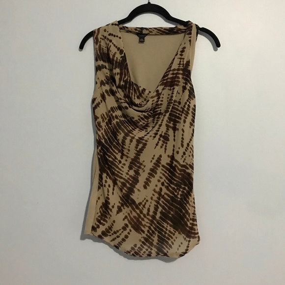 Ann Taylor Brown & Tan Pattern Blouse - Picture 1 of 5